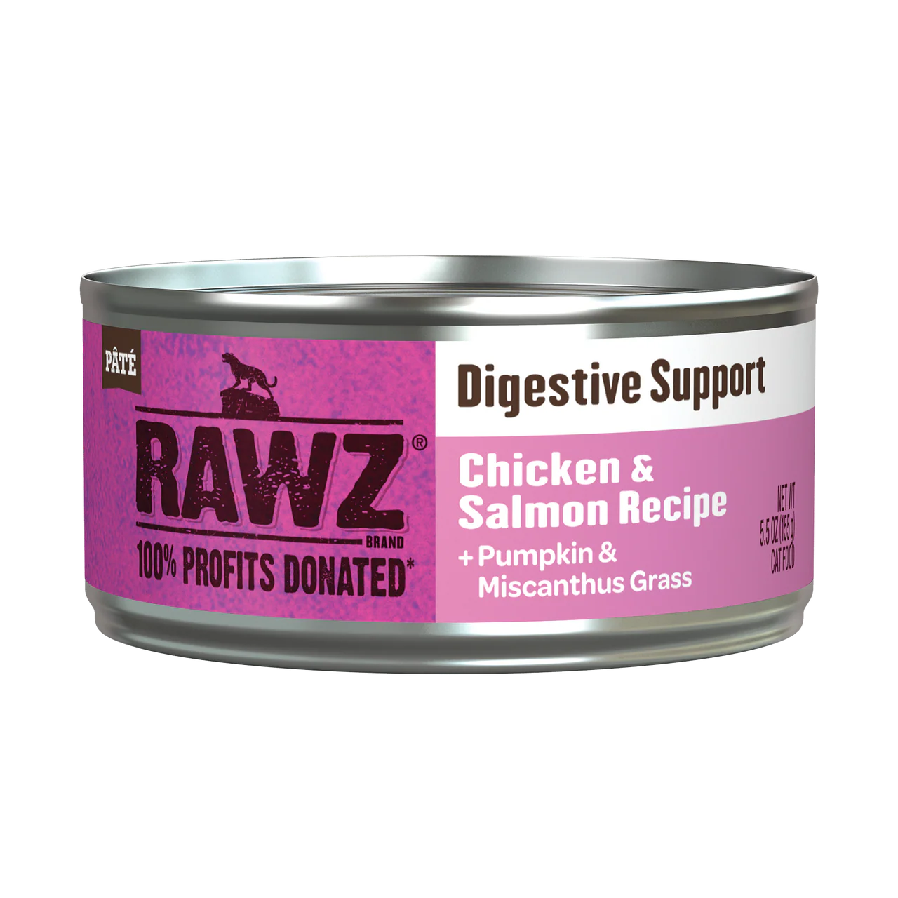 Rawz Digestive Support Chicken, Salmon & Pumpkin Cat Canned 5.5oz - Image 1