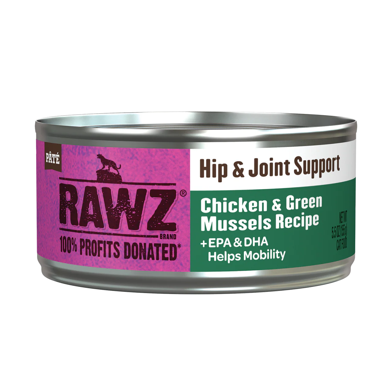 Rawz Hip & Joint Chicken & Green Mussels Cat Canned 5.5oz
