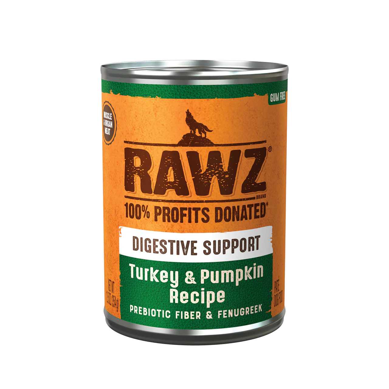 Rawz Digestive Turkey & Pumpkin Dog Canned 12.5oz - Image 1