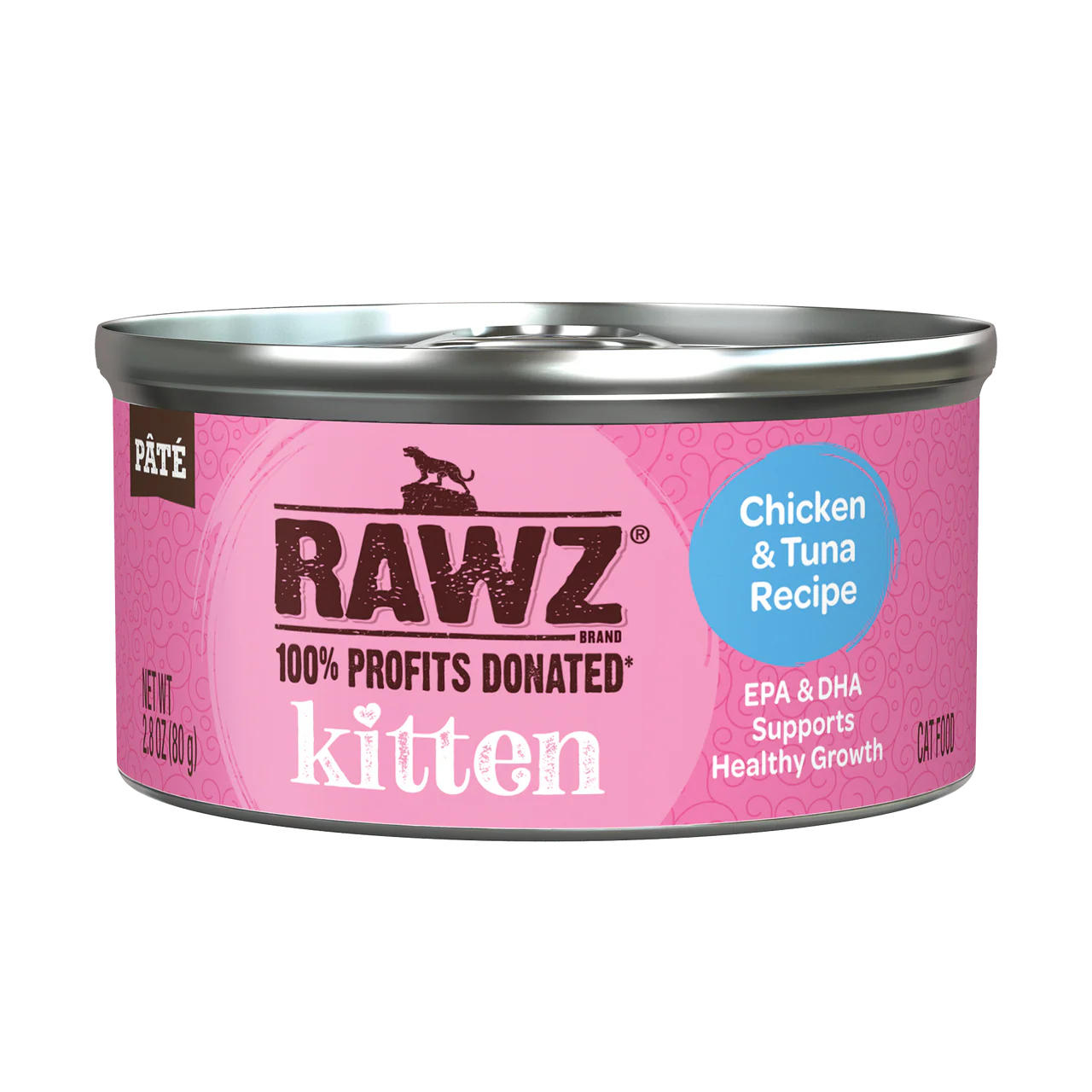 Rawz Chicken & Tuna Kitten Canned 2.8oz - Image 1