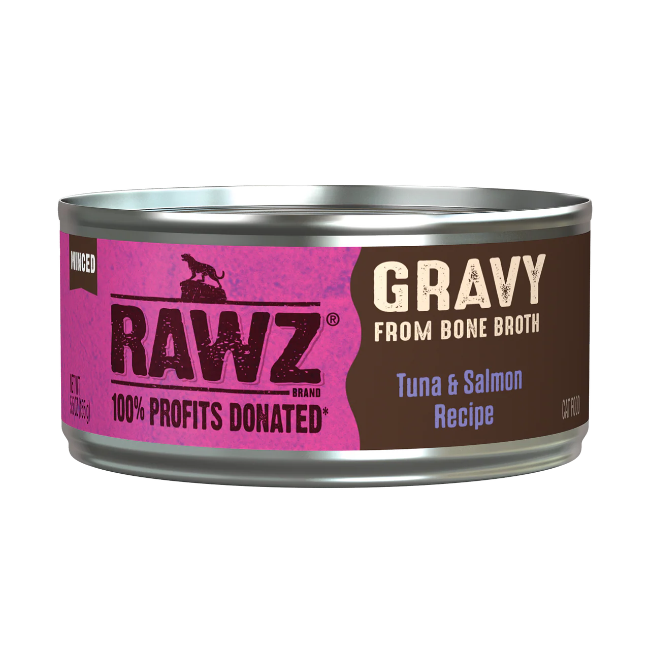 Rawz Tuna & Salmon Gravy Cat Canned 5.5oz - Image 1