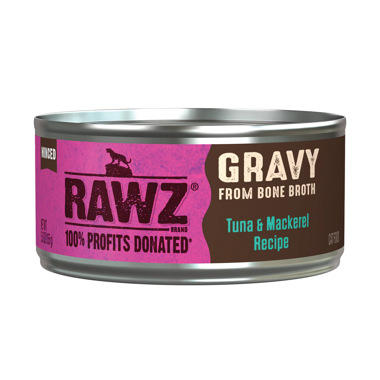 Rawz Tuna & Mackerel Gravy Cat Canned 5.5oz - Image 1