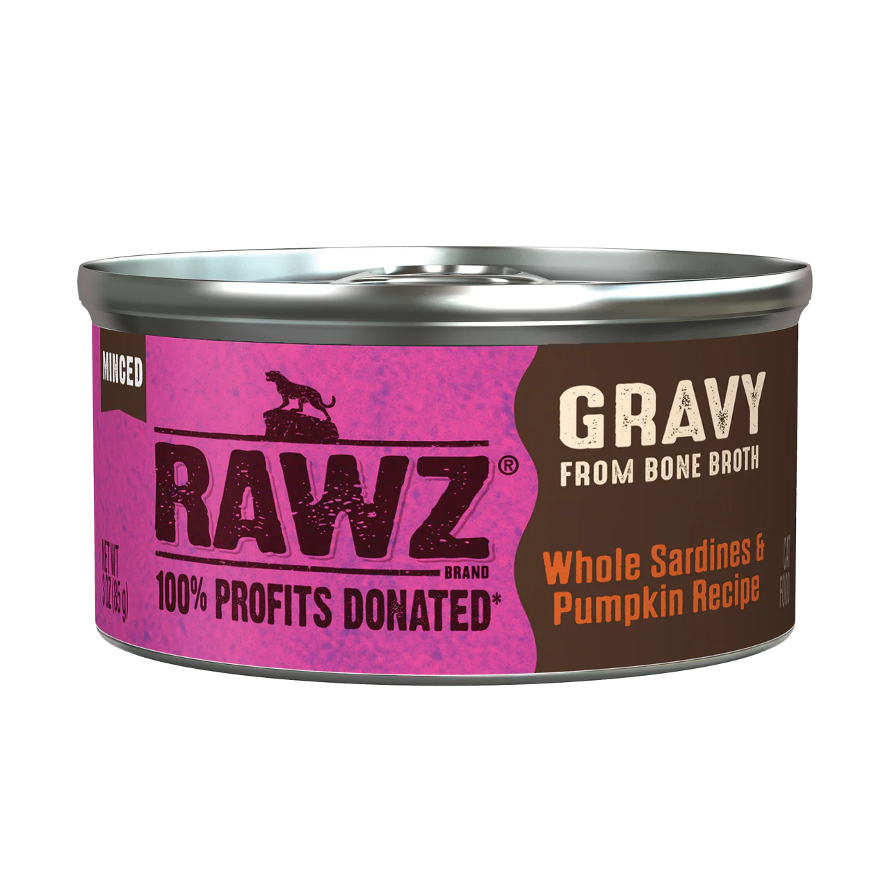 Rawz Sardine & Pumpkin Gravy Cat Canned 3oz - Image 1