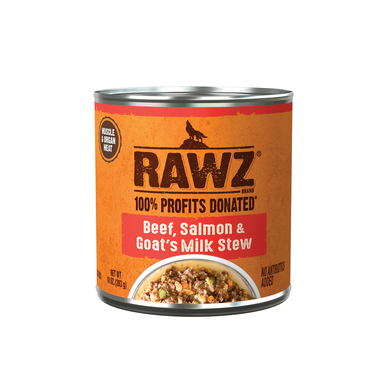 Rawz Beef, Salmon & Goat’s Milk Stew Dog Food 10oz - Image 1