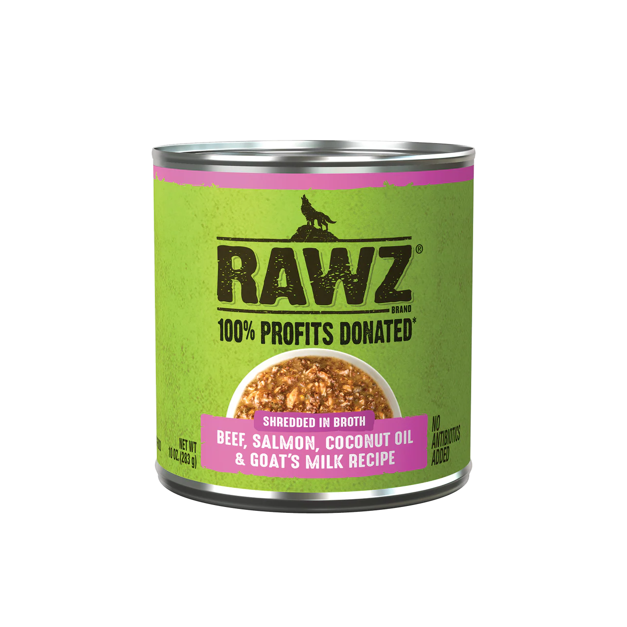 Rawz Shredded Beef, Salmon & Coconut Oil Dog Food 10oz - Image 1