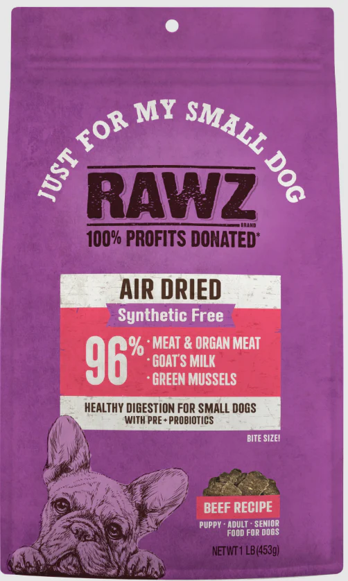 Rawz Air Dried "Just For My Small Dog" Beef Recipe 1lb - Image 1
