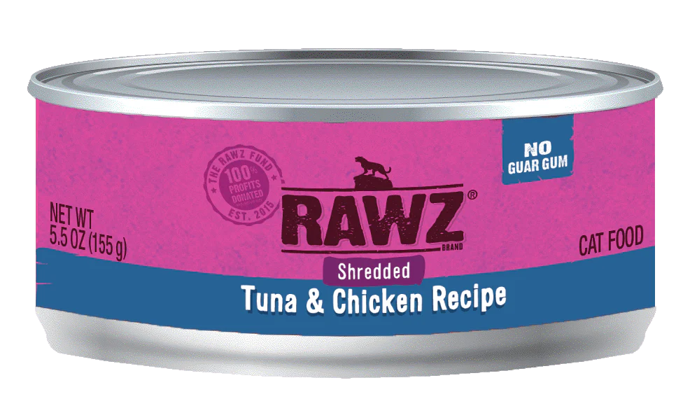 Rawz Shreds Cat Food   5.5oz Tuna and Chicken - Image 1