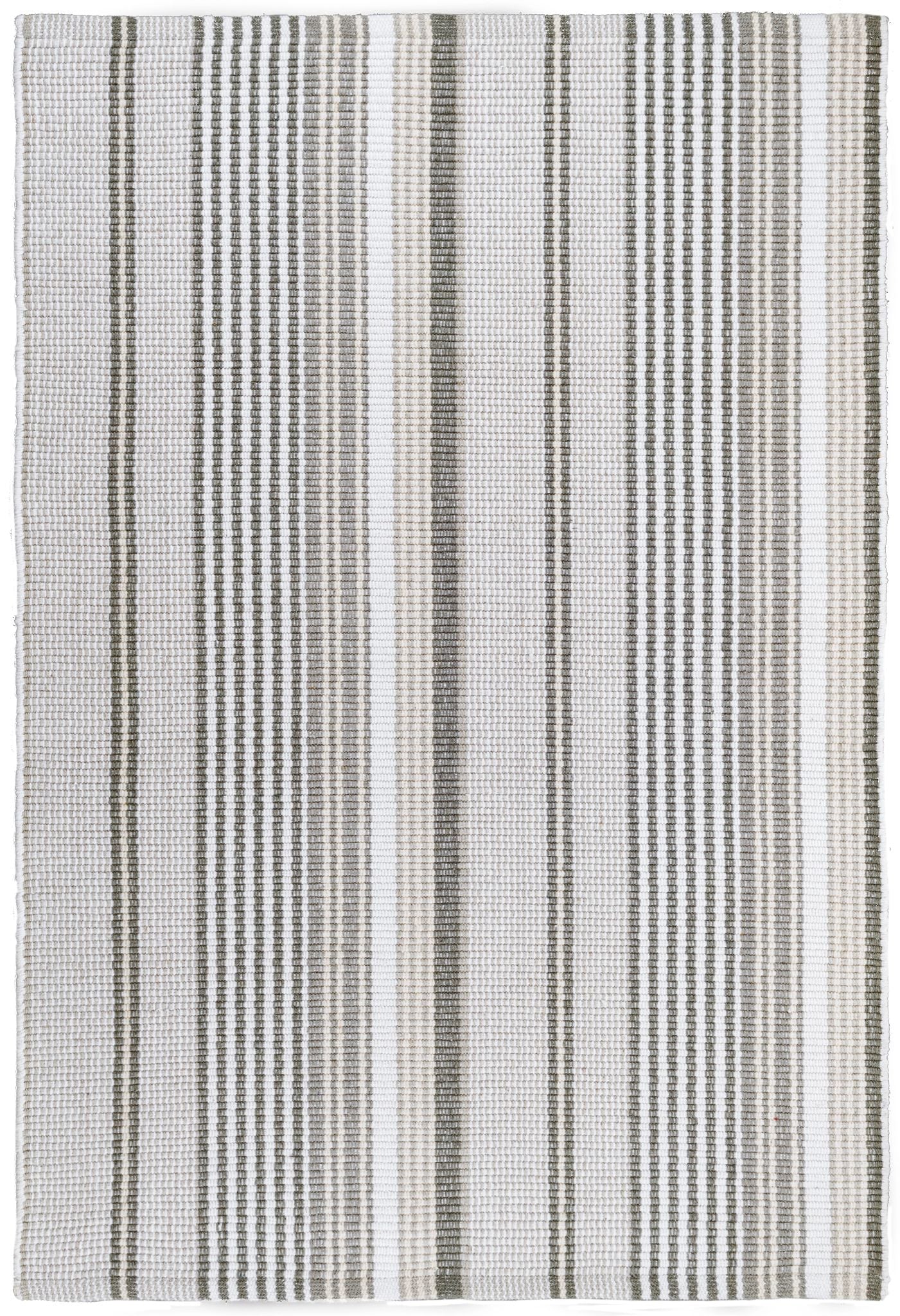Gradation Ticking Handwoven Cotton Rug - Image 1