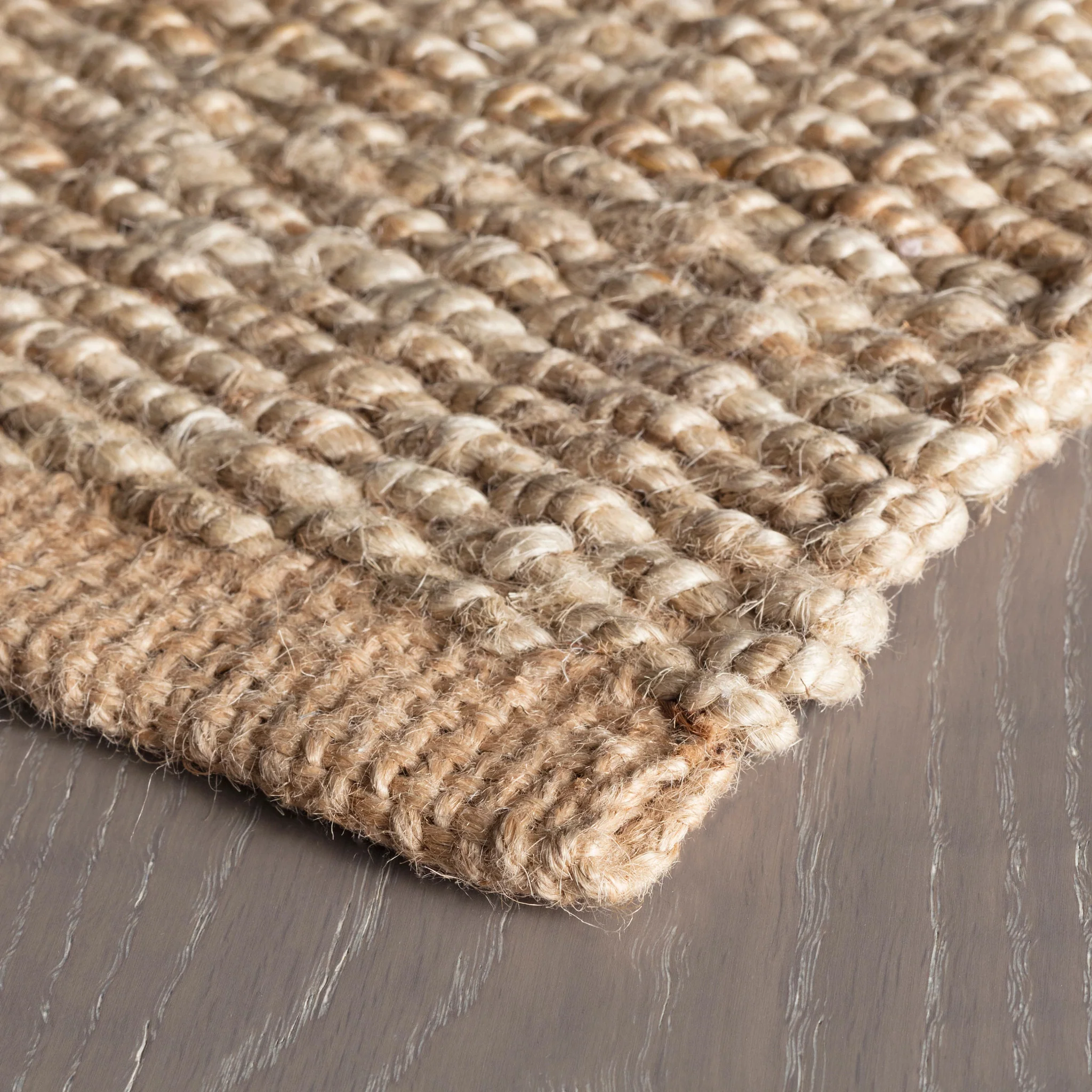 Jute Ticking Indigo Handwoven Rug - Image 2