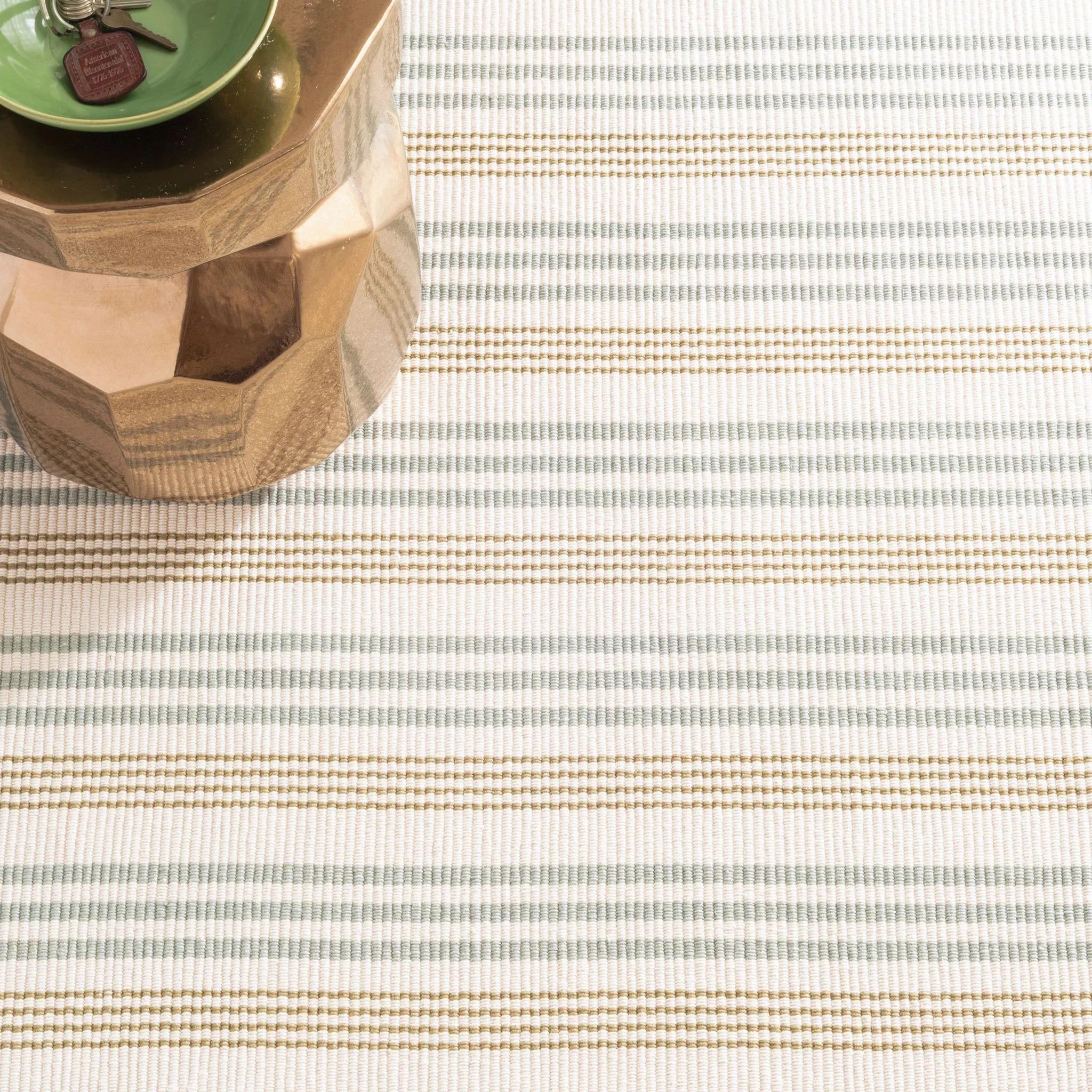 Olive Branch Handwoven Cotton Rug - Image 2