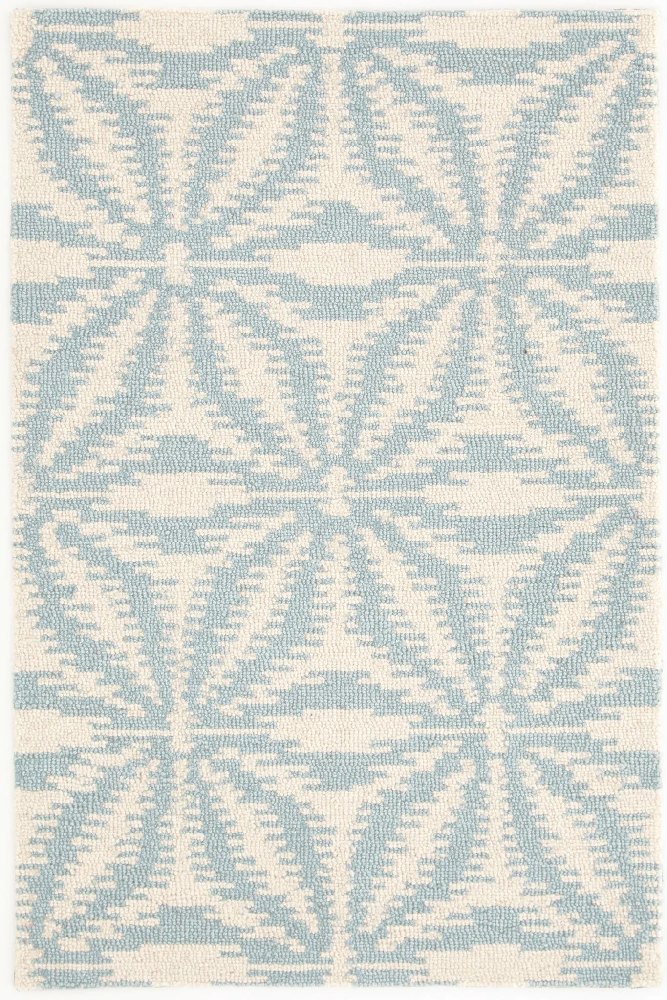 Aster Sky Hand Micro Hooked Wool Rug - Image 1