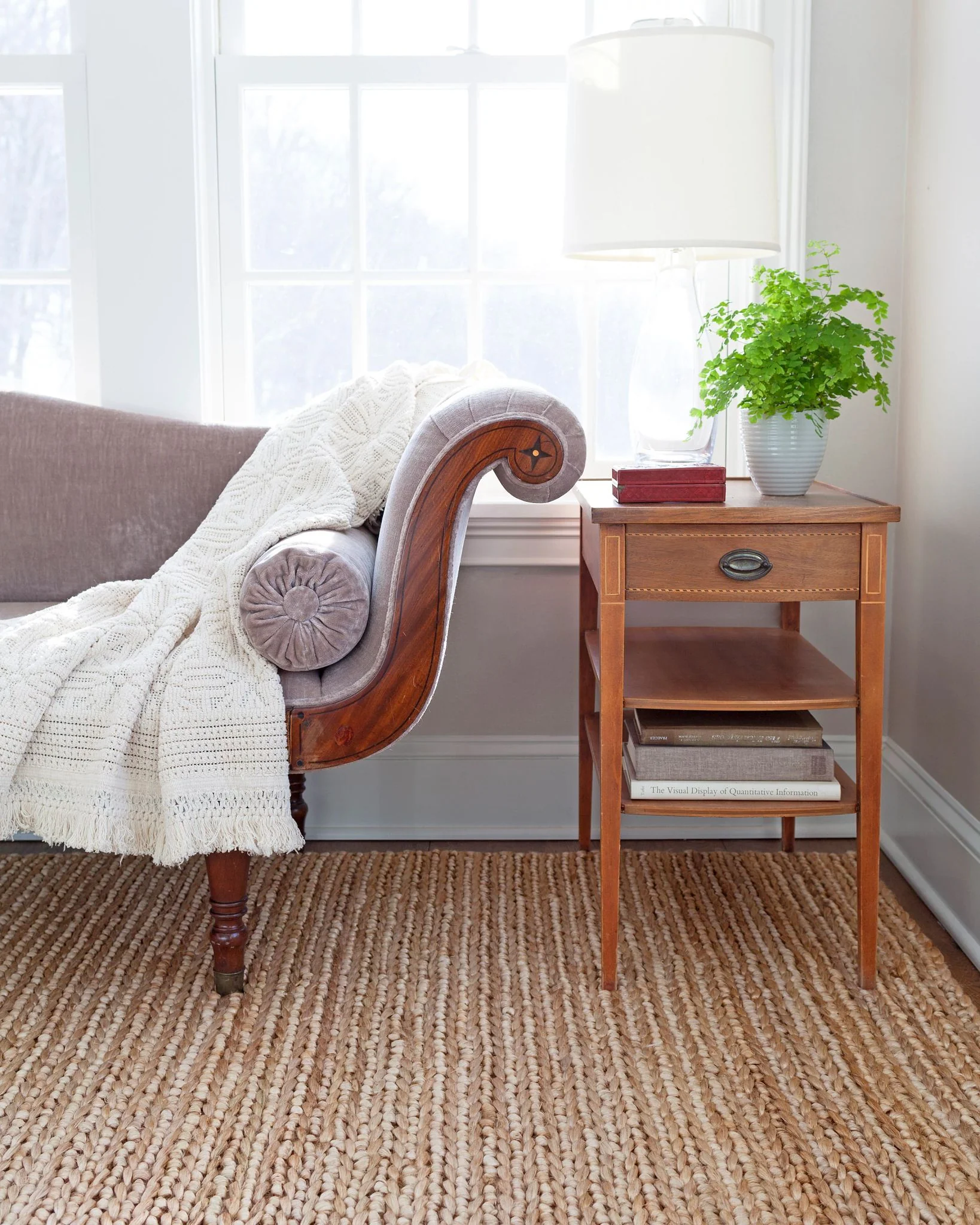 Jute Handwoven Bleached Oak Rug - Image 2