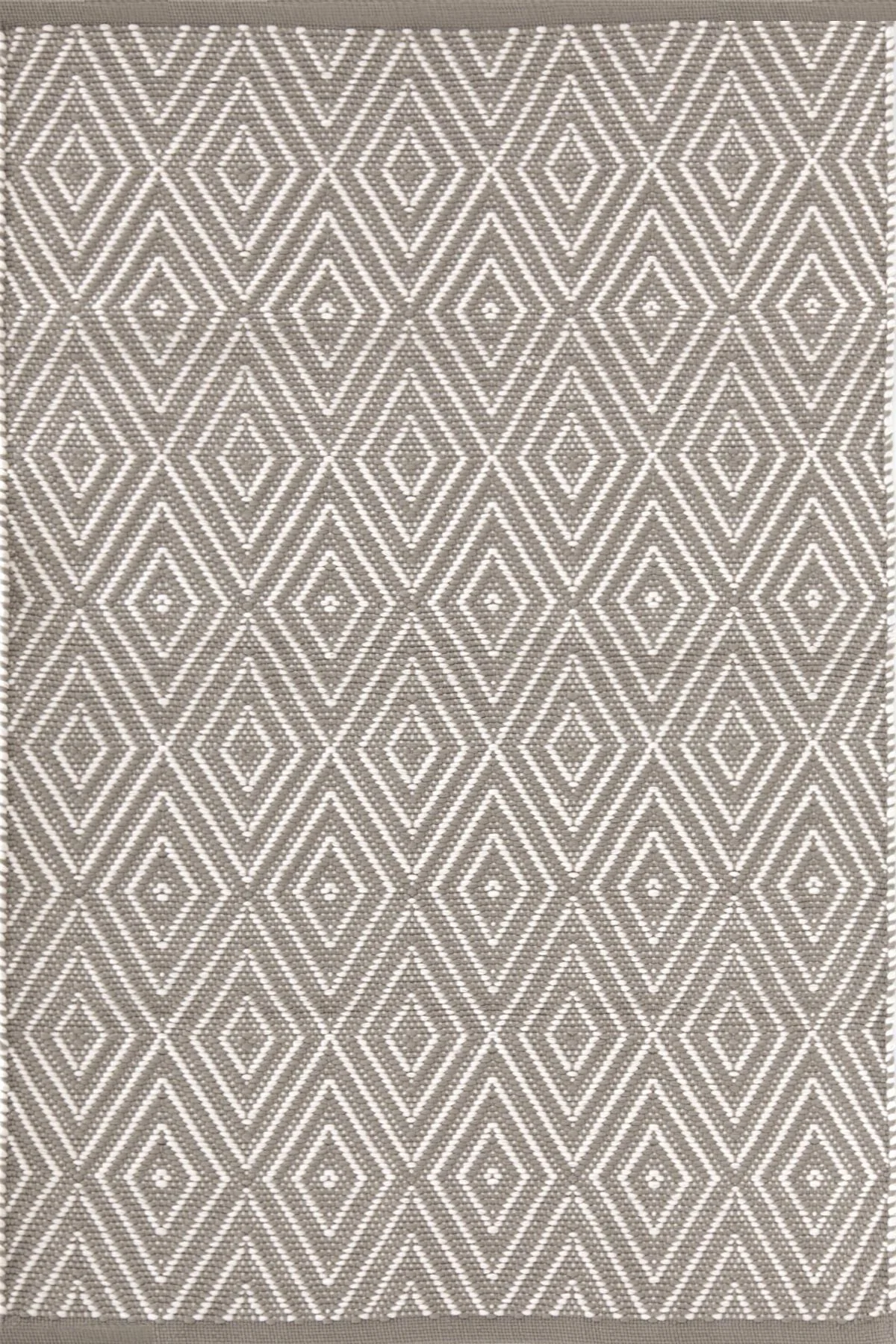 Diamond Fieldstone/Ivory Handwoven Indoor/Outdoor Rug - Image 1