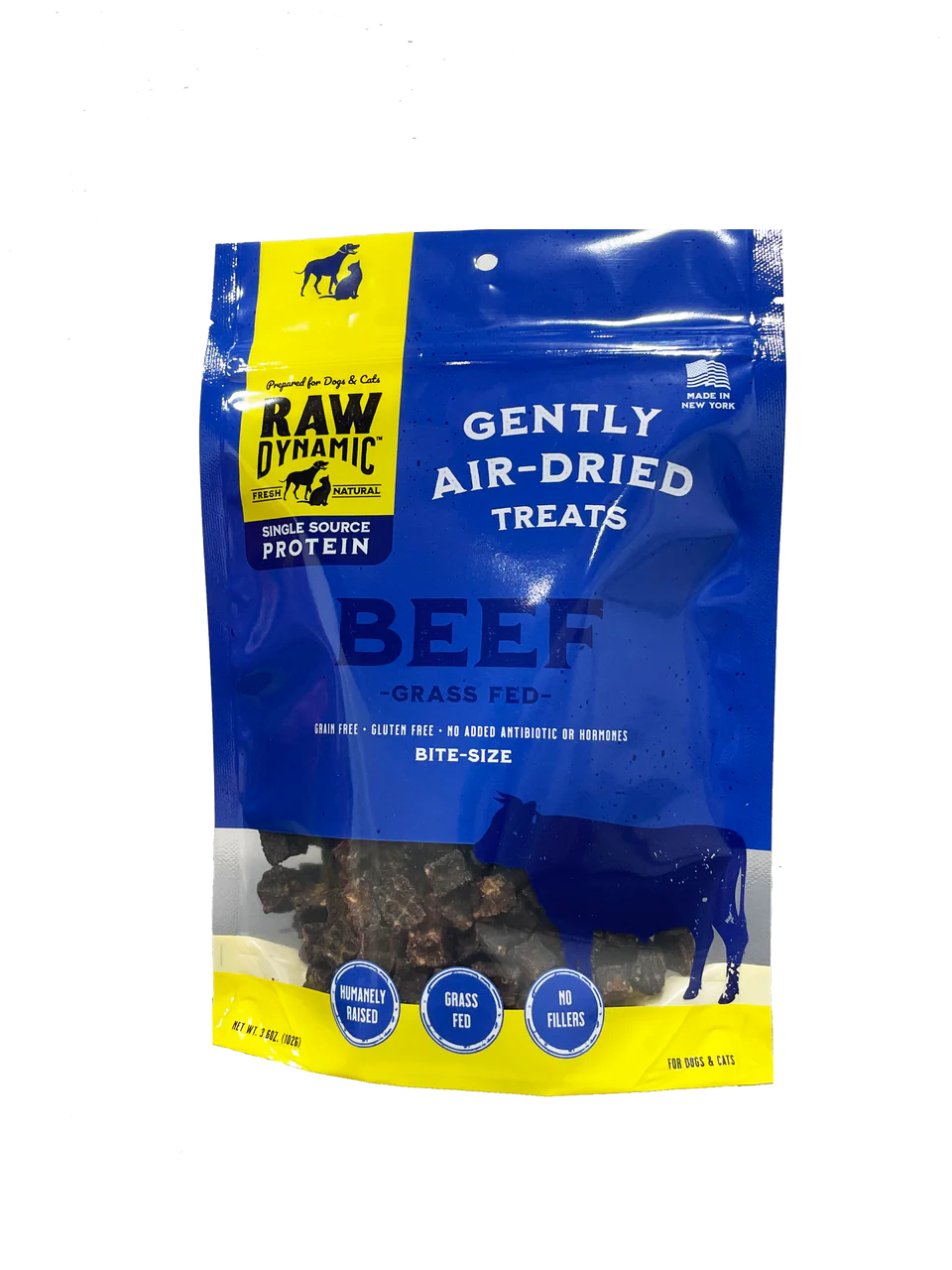 Raw Dynamic Air Dried Dog Treat Beef 3.6oz - Image 1
