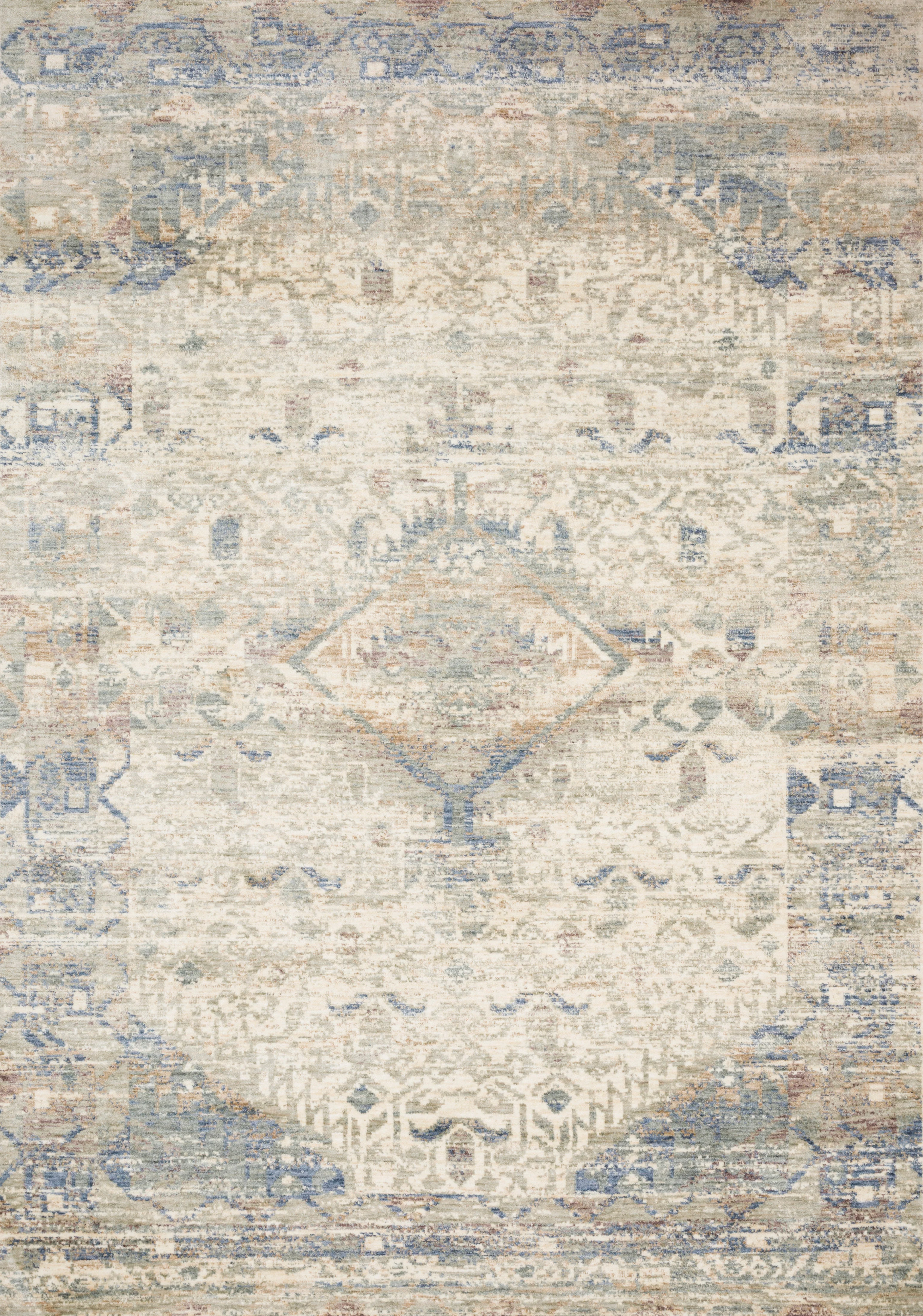 Revere Ivory / Blue Rug - Image 1