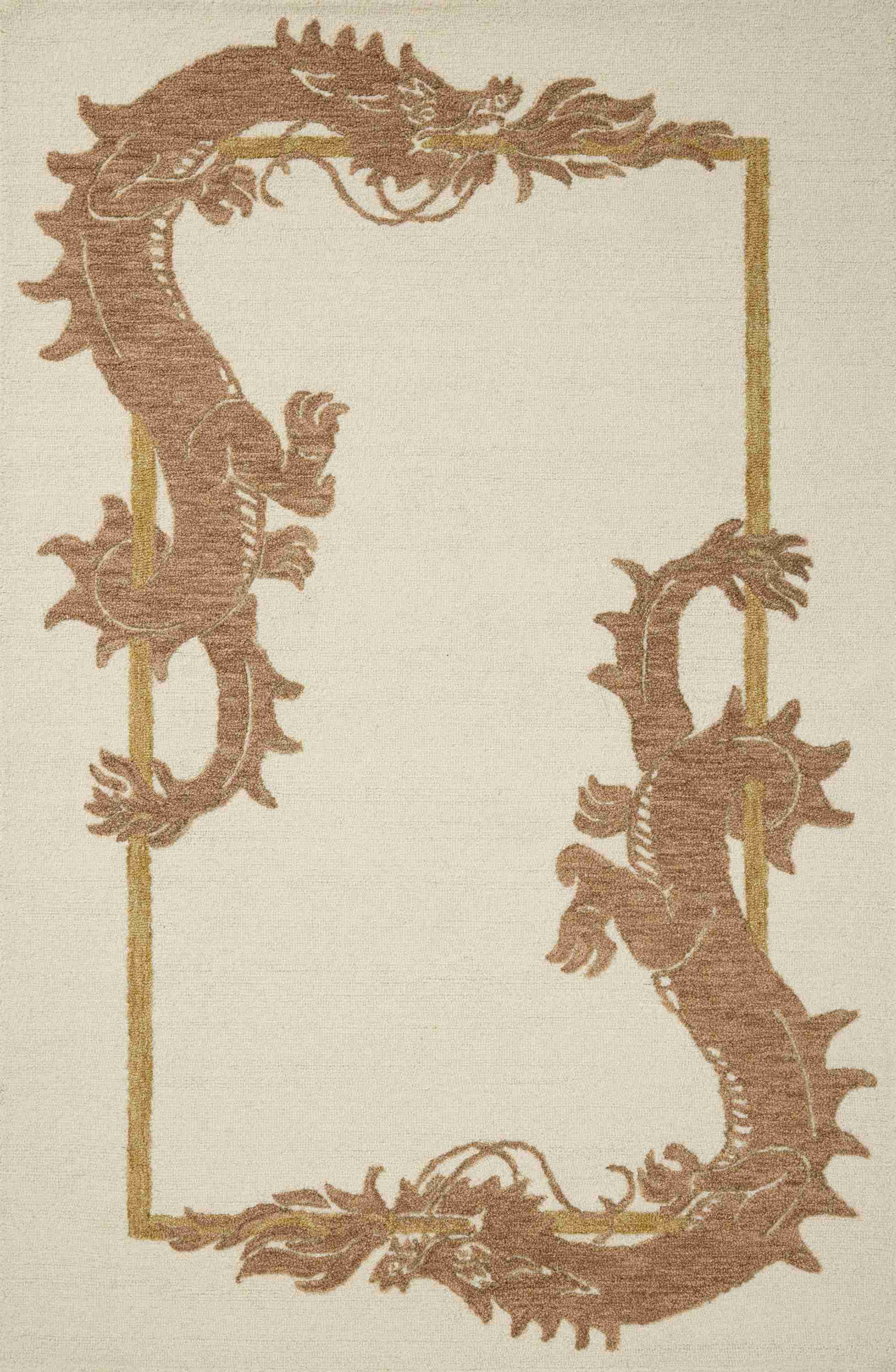 Brigette Romanek x Loloi Romi Ivory / Spice Rug