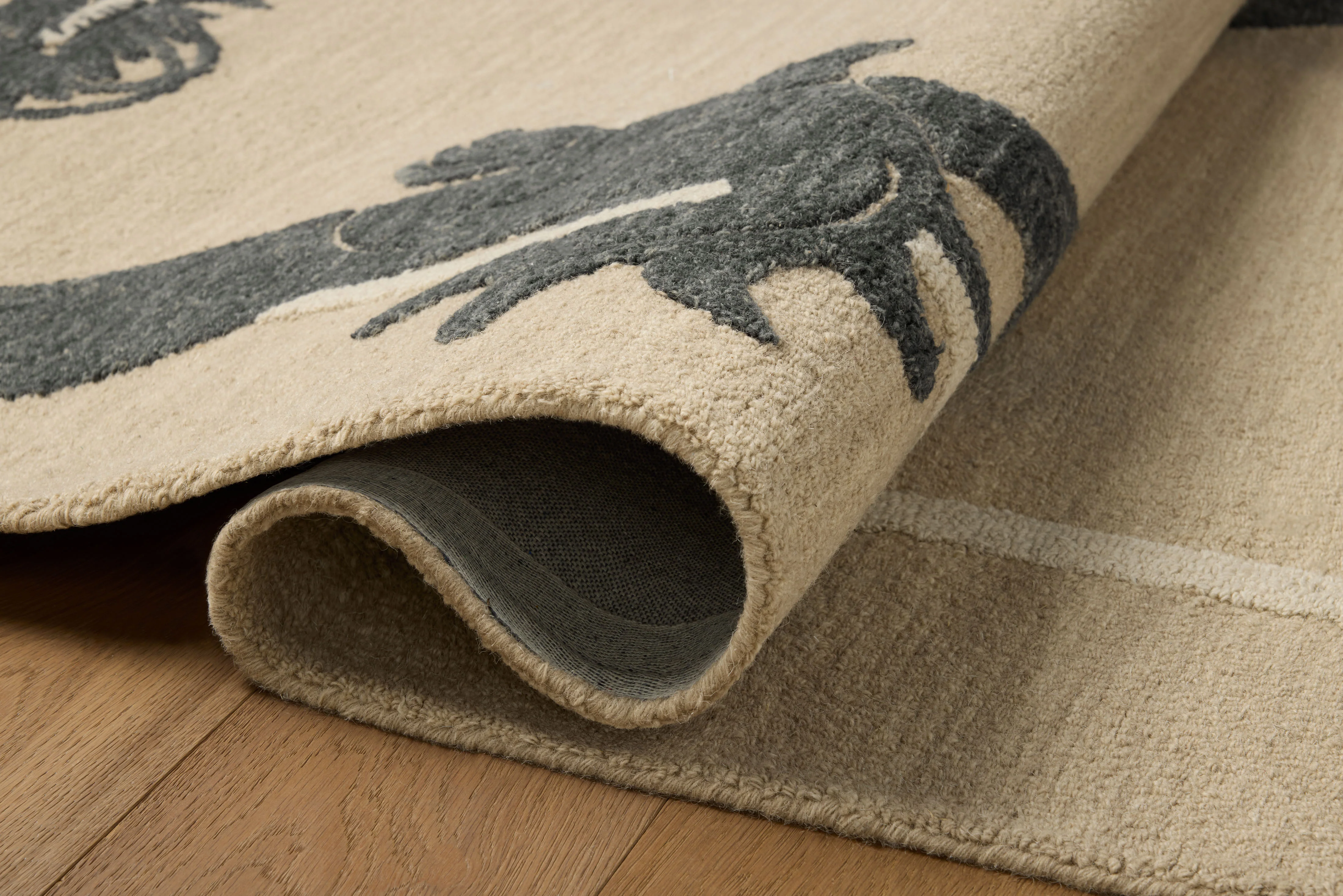 Brigette Romanek x Loloi Romi Oatmeal / Midnight Rug - Image 3