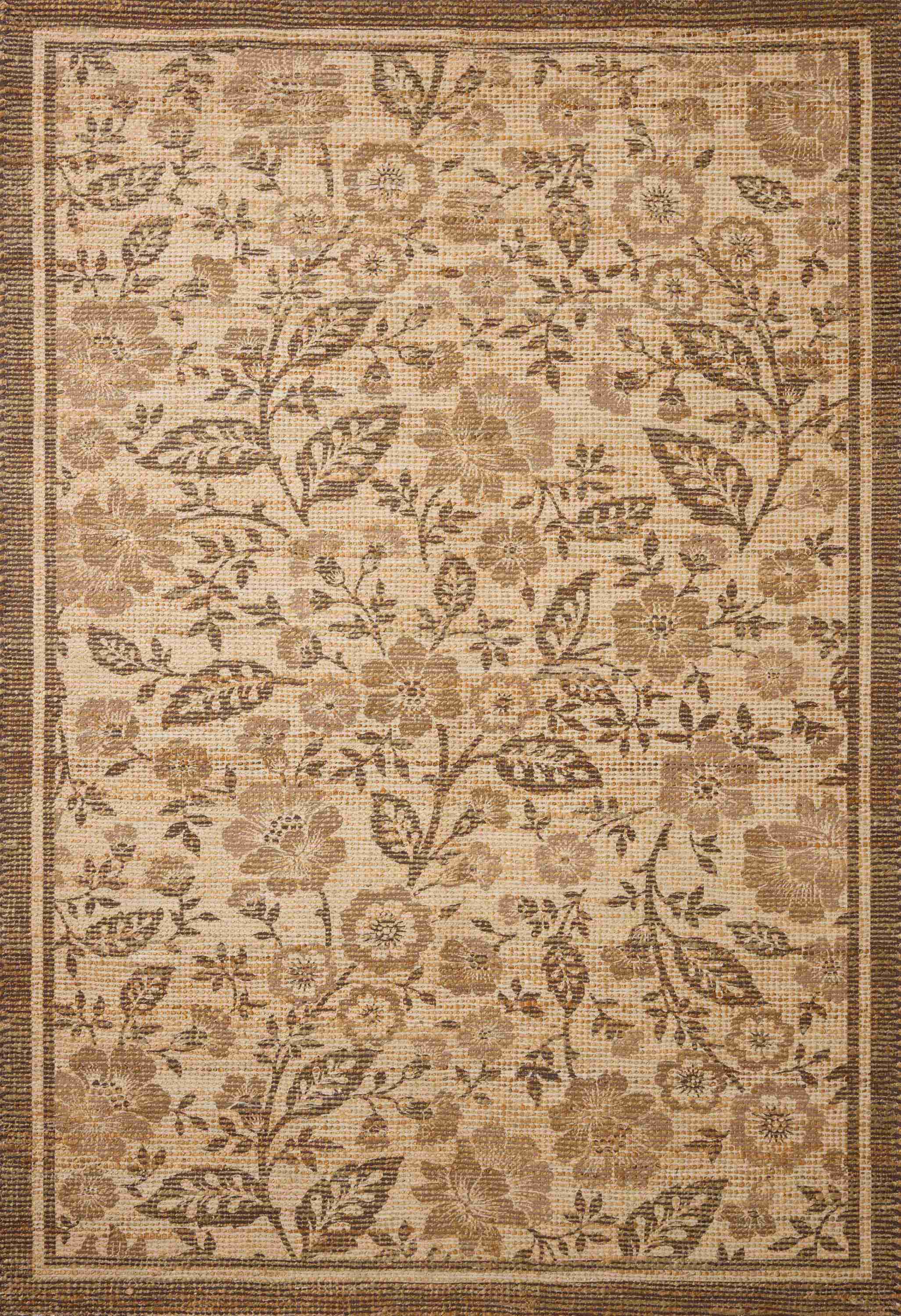 Chris Loves Julia x Loloi Rue Bark / Mocha Rug - Image 1