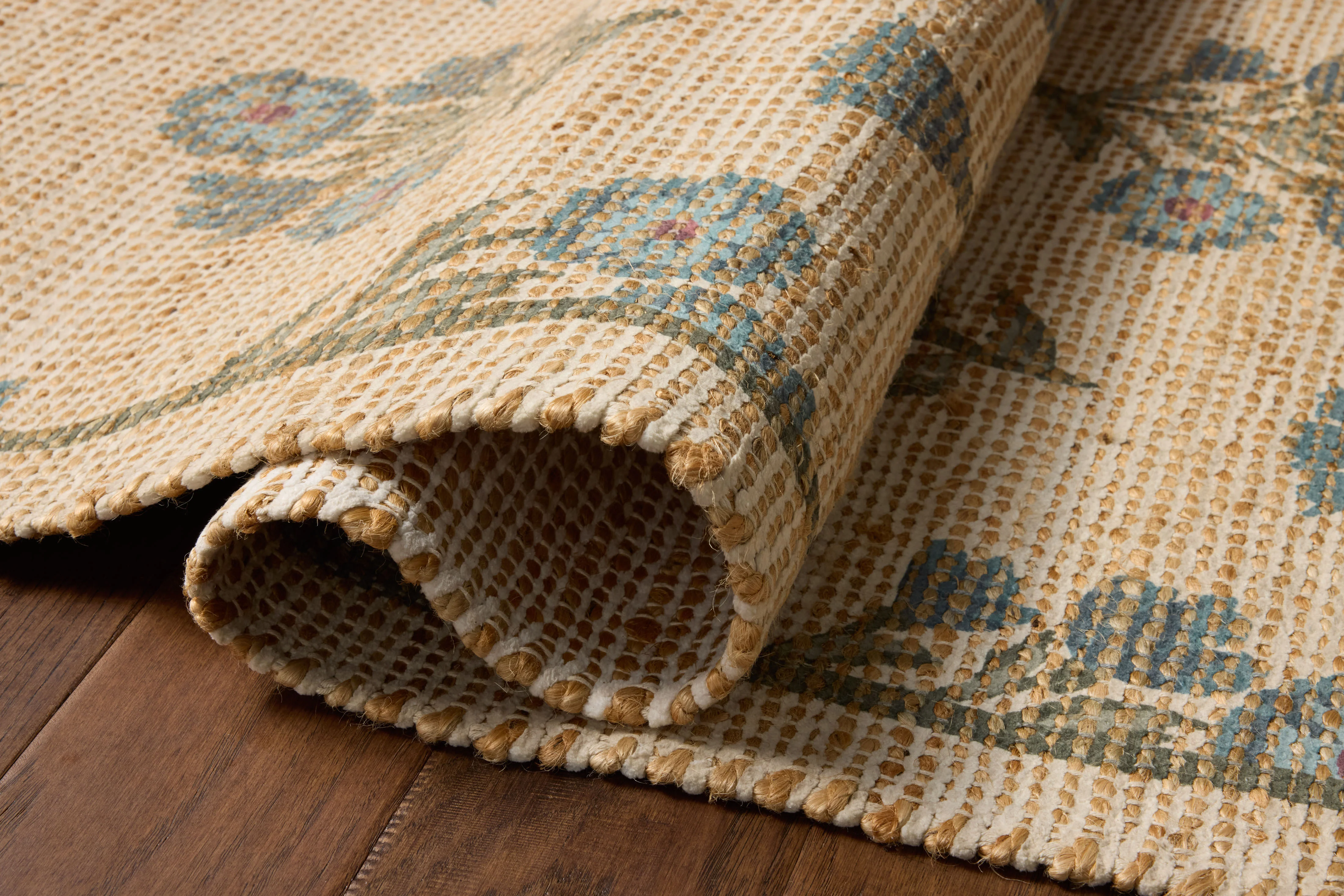 Chris Loves Julia x Loloi Rue Moss / Blue Rug - Image 3