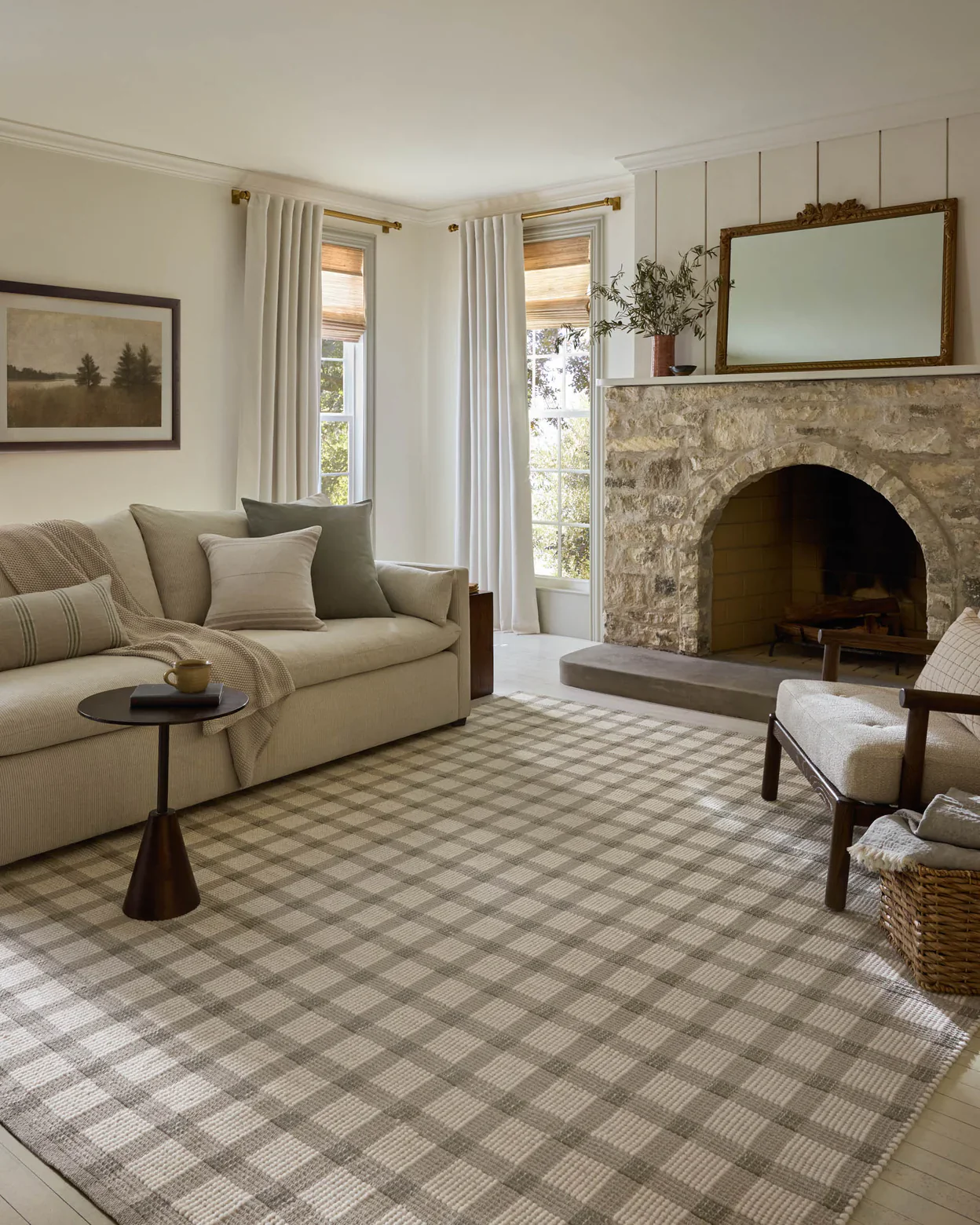 Magnolia Home by Joanna Gaines x Loloi Ryder Stone / Ivory Rug - Image 2