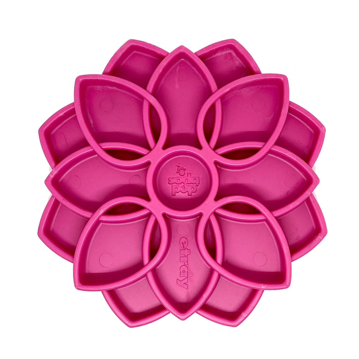 SodaPup Mandala eTray Enrichment Feeder for Dogs Pink 8in - Image 1