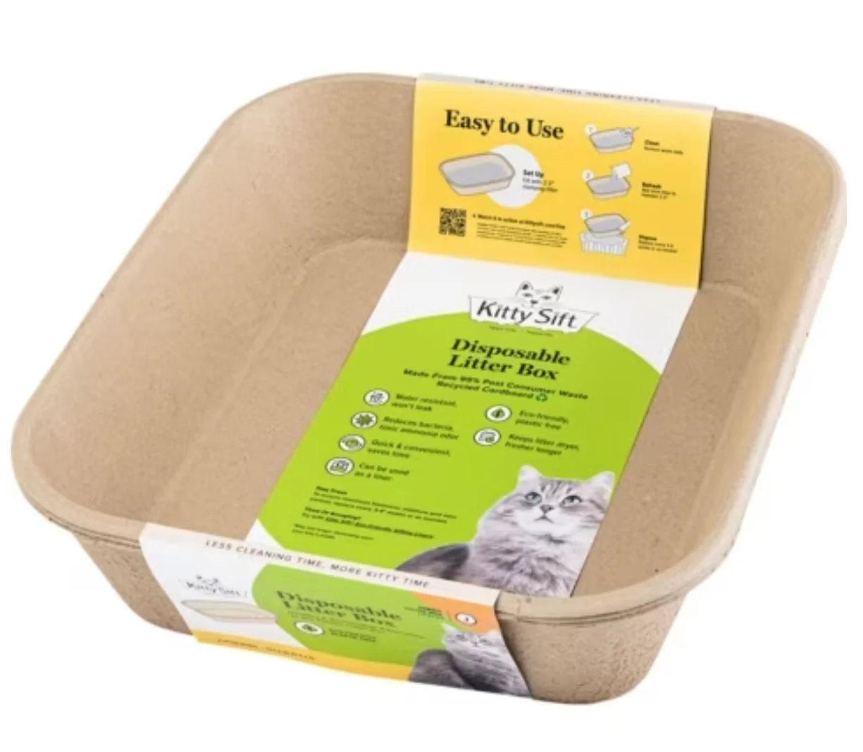 Kitty Sift Jumbo Disposable Litter Box - Image 1