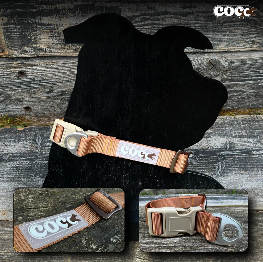 Canine Outdoor Adjustable Dog Collar Brown - Image 1