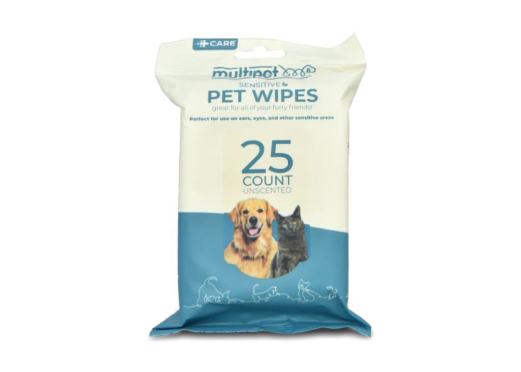 Multipet Sensitive Area Pet Wipes 25ct - Image 1