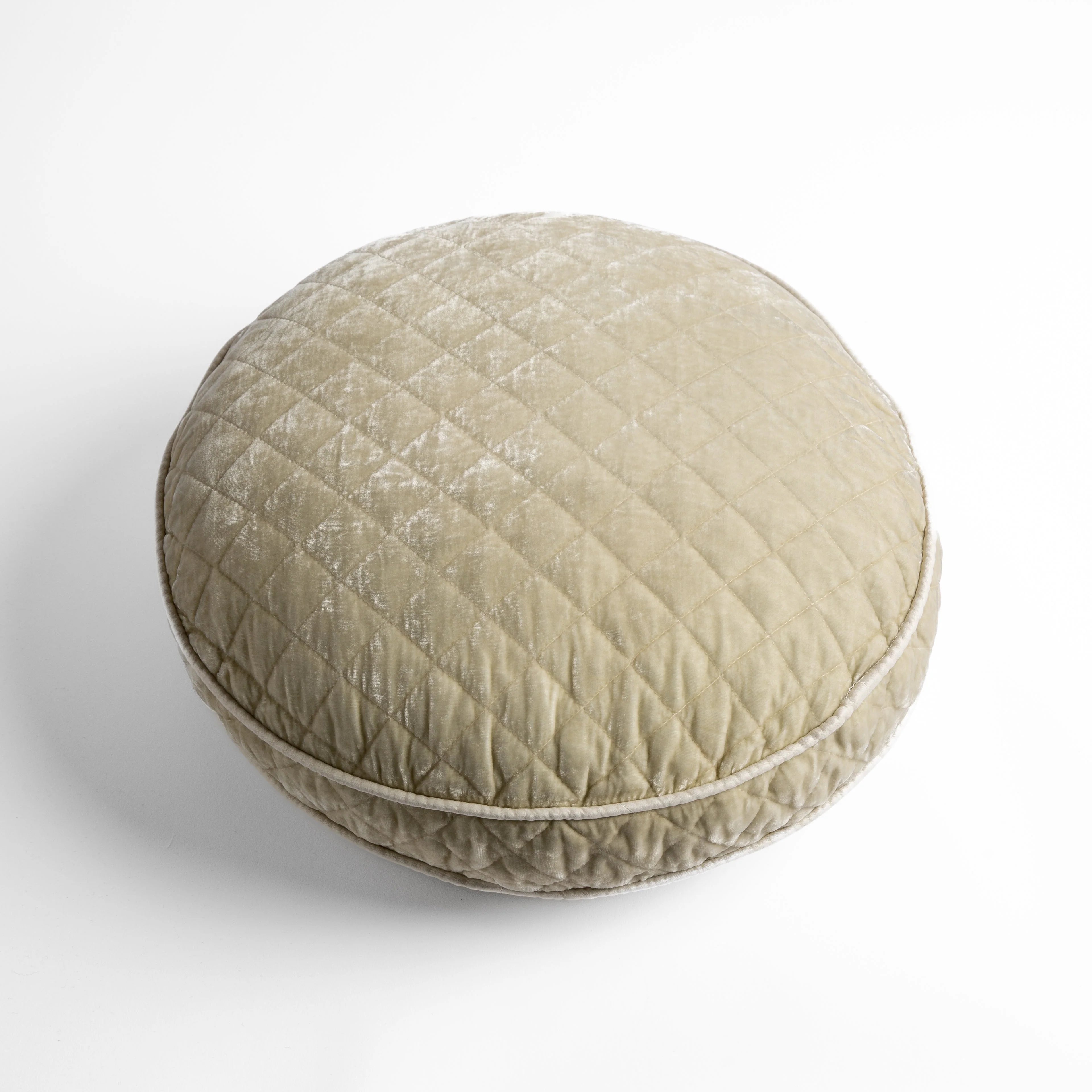 Silk Velvet Quilted Throw Pillow - Image 2