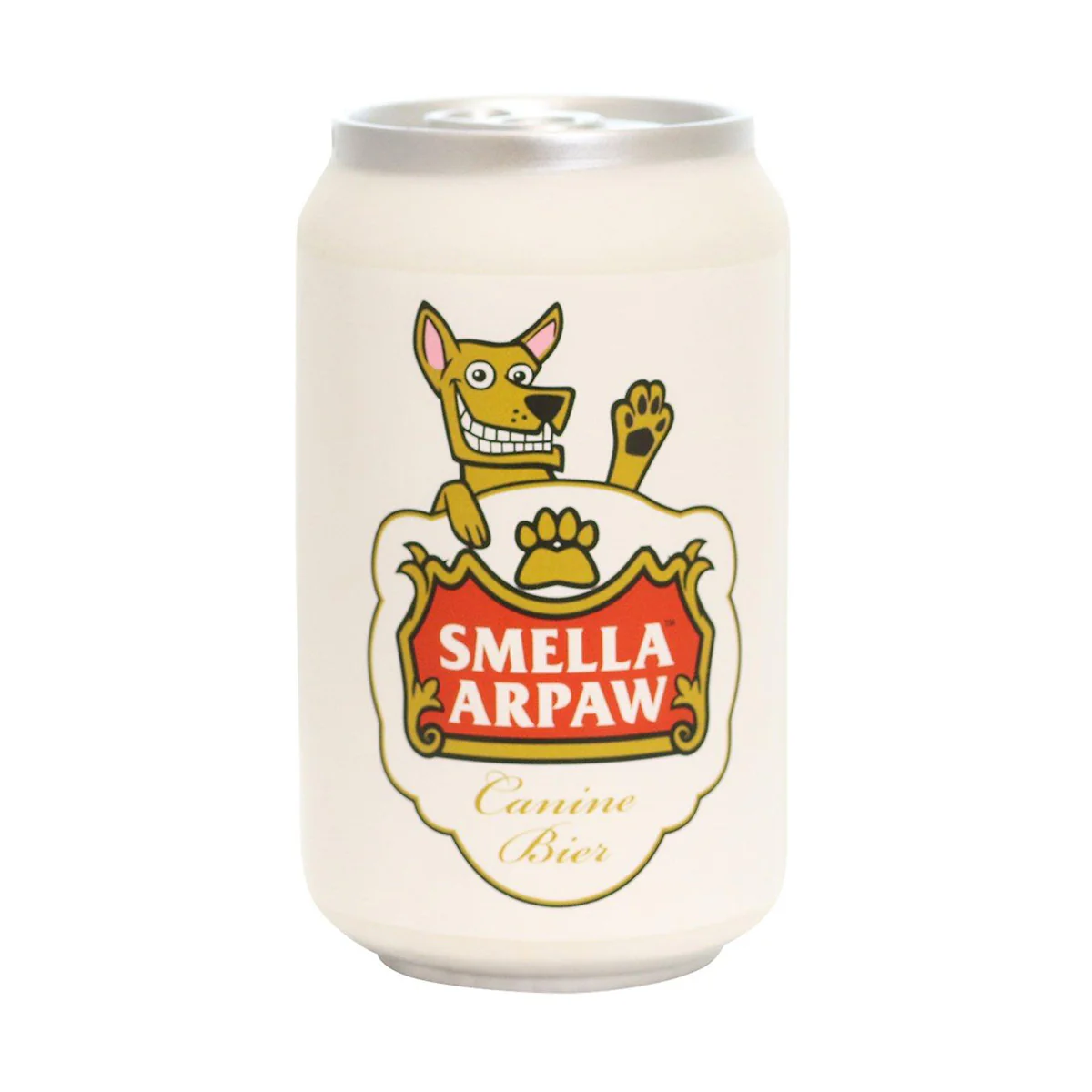Silly Squeakers Smella Arpaw Beer Can Dog Toy - Image 1