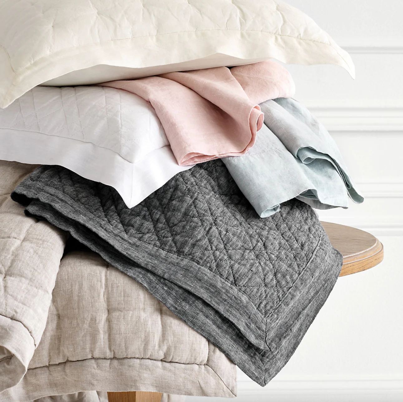 Linen Sheet Set, Sky - Image 2