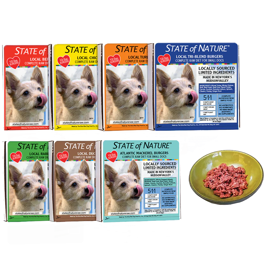 Sirius State of Nature Dog Burgers 2oz pack of 12 Chicken - Image 1
