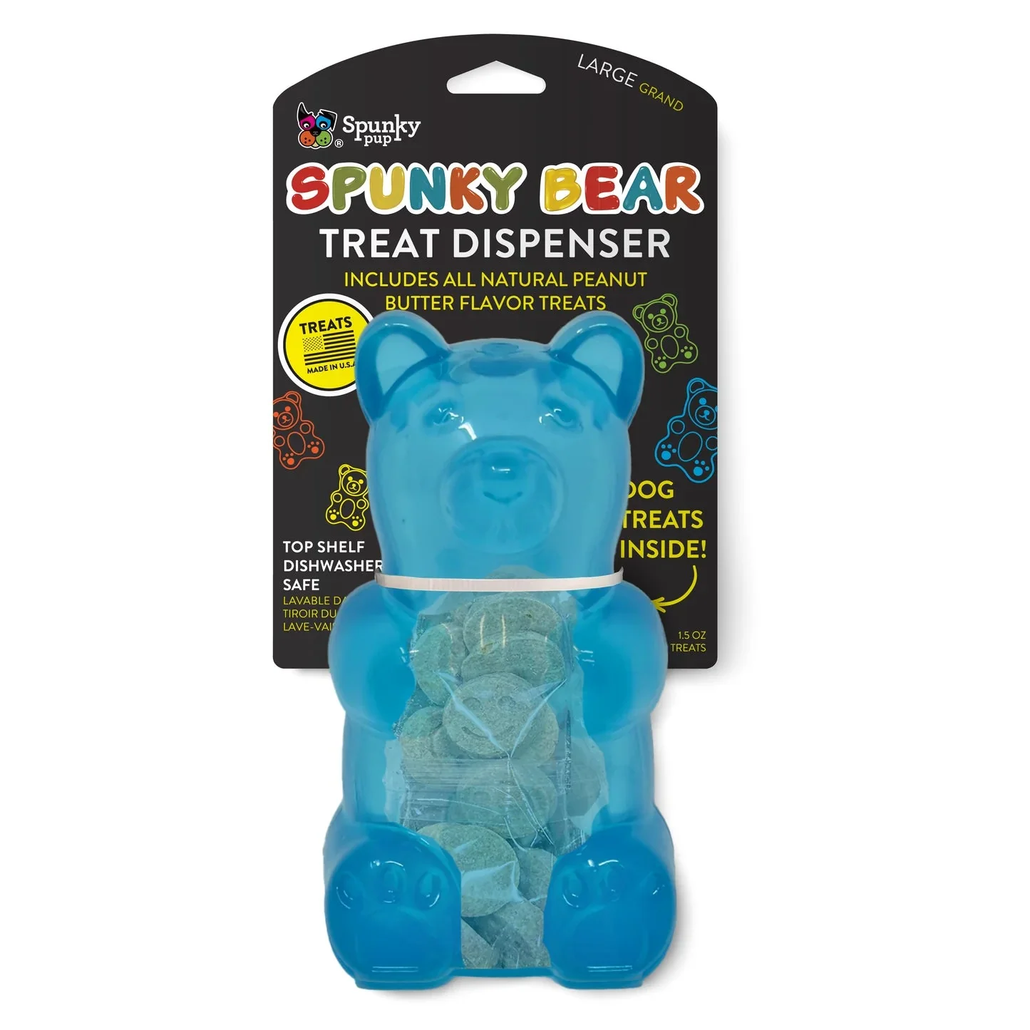 Spunky Pup Spunky Bear Treat Dispenser Dog Toy - Image 1