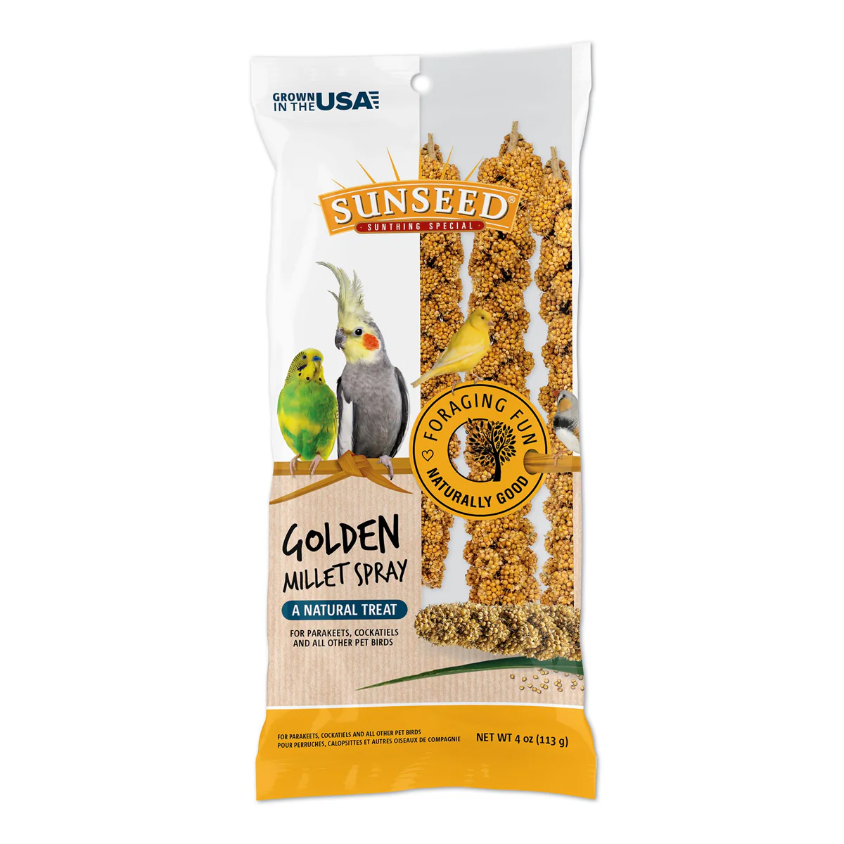 Sunseed Millet Spray, 4oz Bag - Image 1