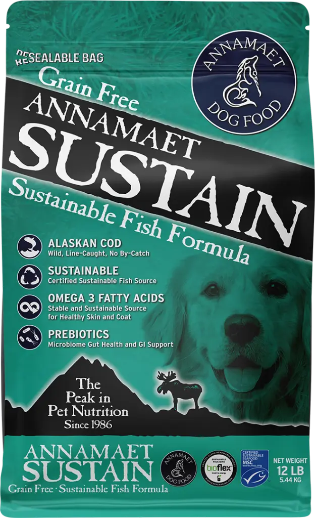 Annamaet Sustain Dog Food Grain-Free Fish Formula 12lb - Image 1