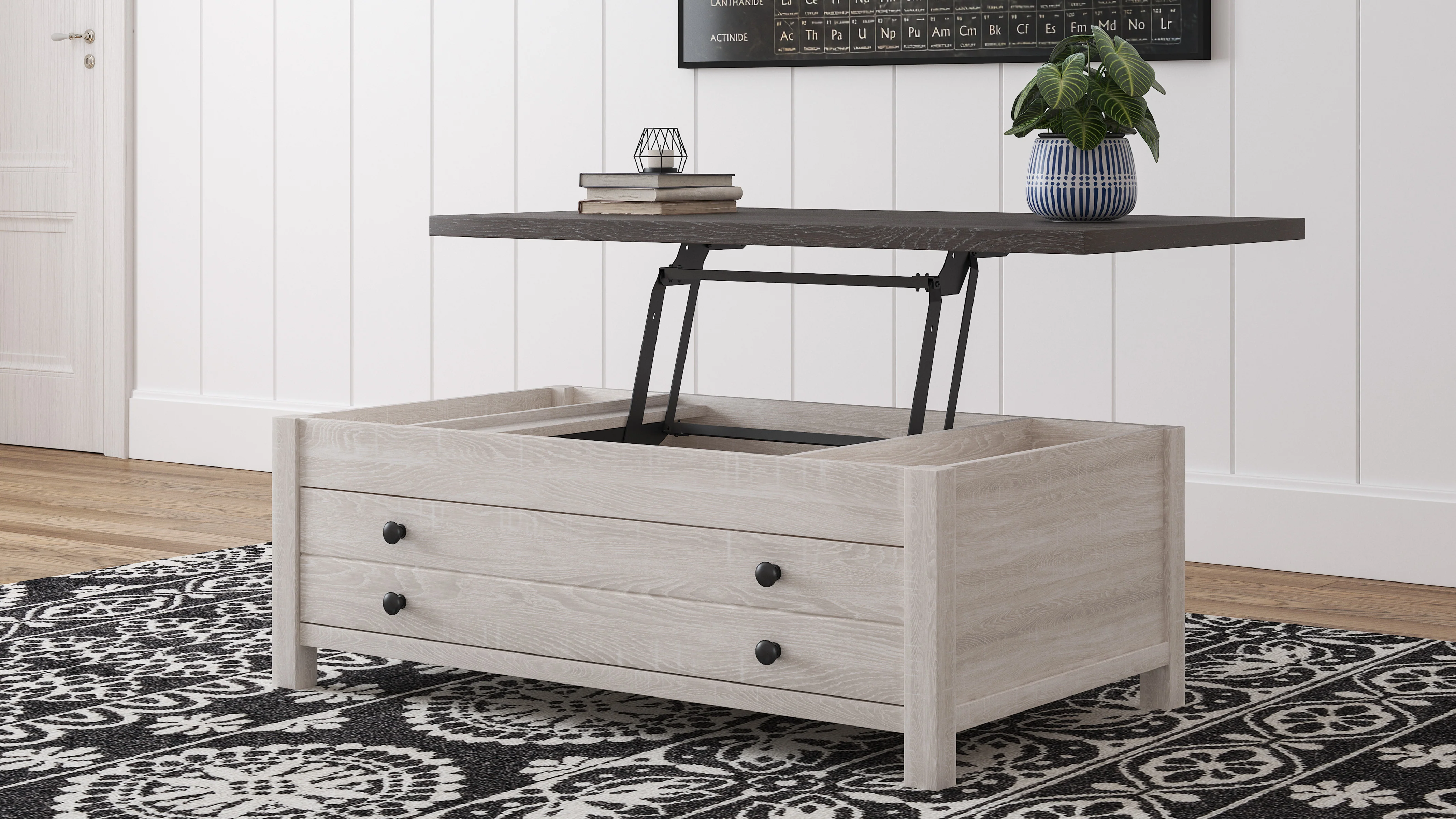 T287-9 Lift Top Cocktail Table / Dorrinson