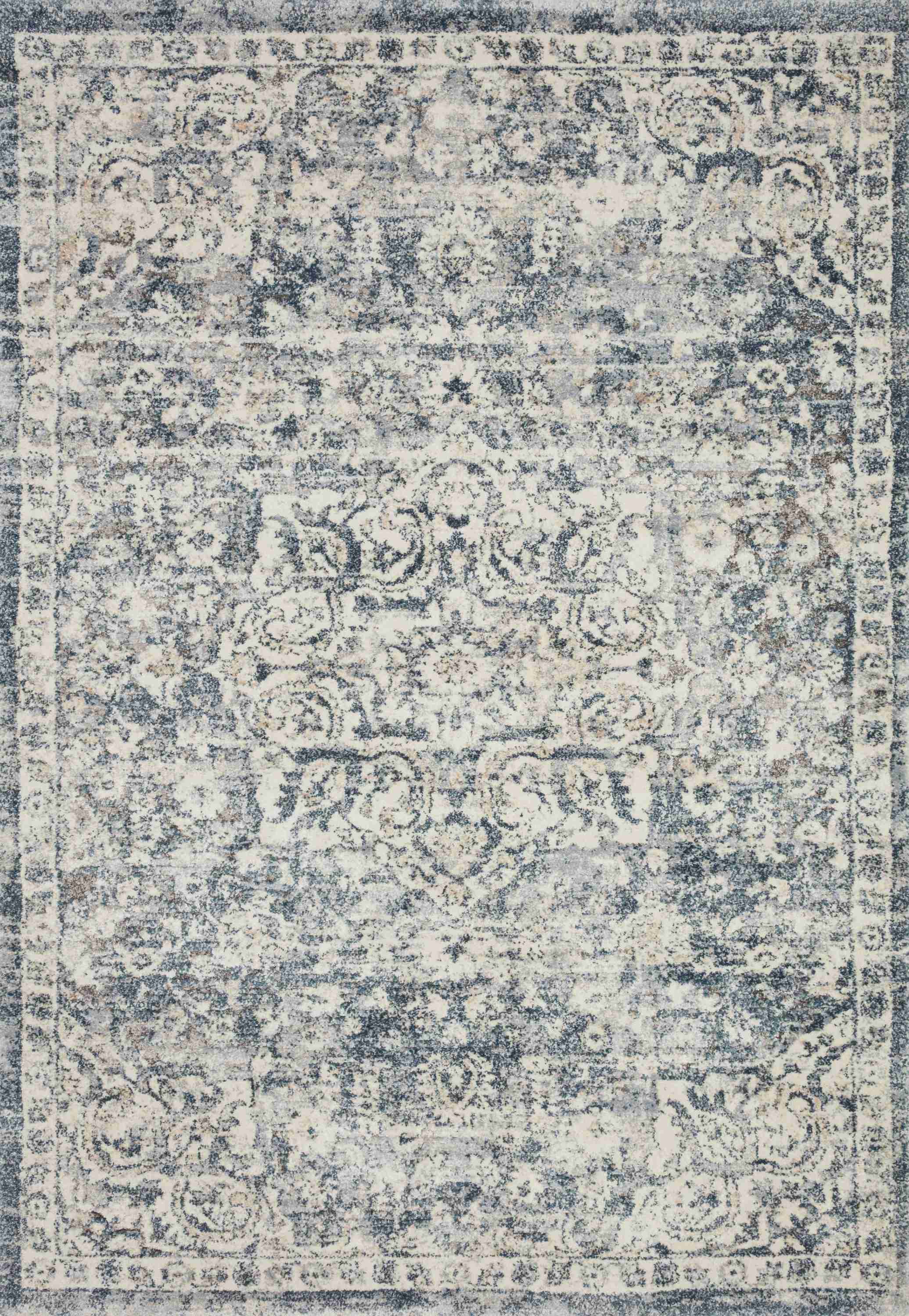 Theory Ivory / Blue Rug - Image 1