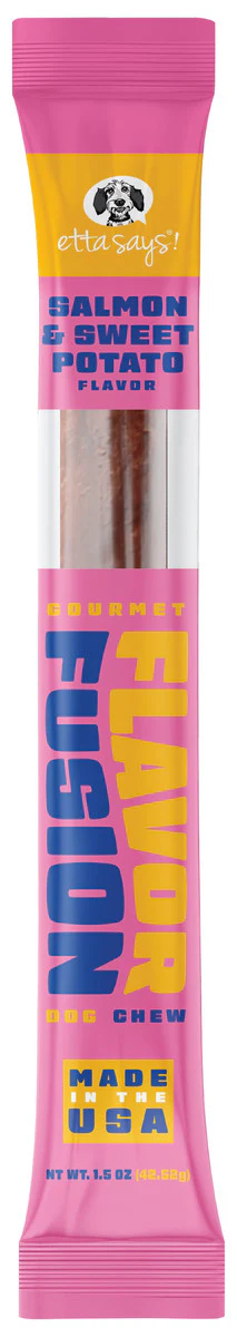 Etta Says! Flavor Fusion Dog Chew Salmon and Sweet Potato 1.5 oz - Image 1