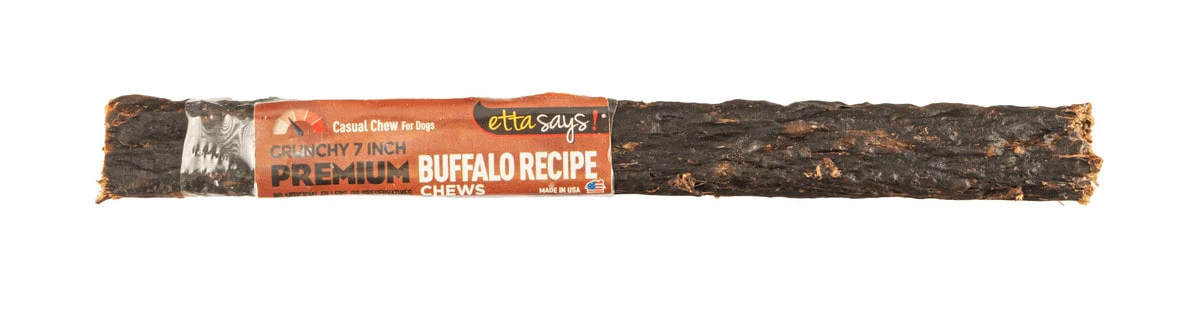 Etta Says! Premium Crunchy Buffalo Dog Chew 7in - Image 1