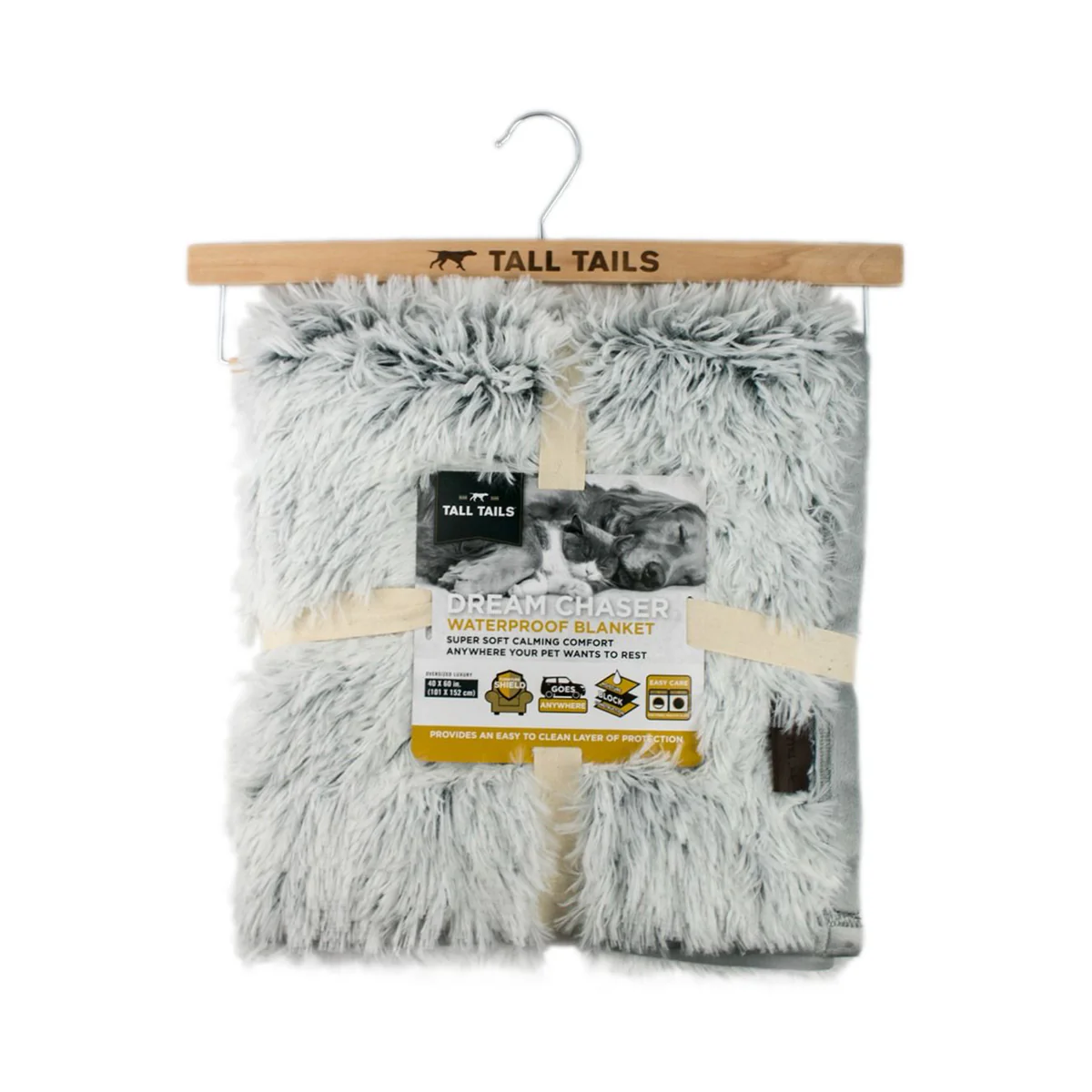 Tall Tails Dream Chaser Waterproof Blanket, 40"x60", Grey - Image 1