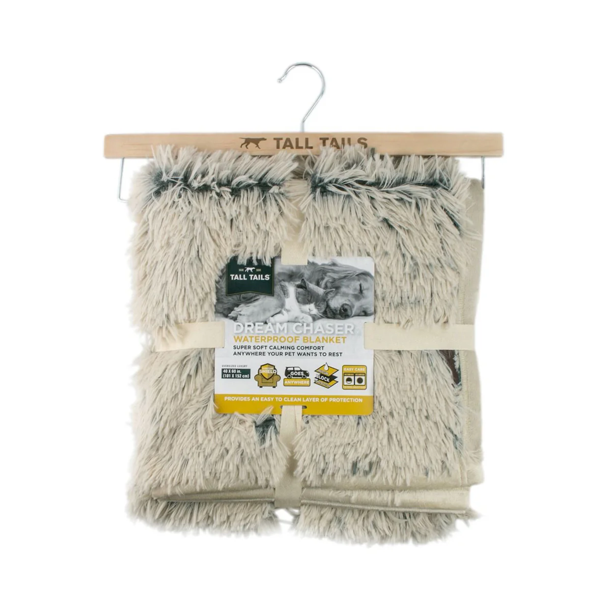 Tall Tails Dream Chaser Waterproof Blanket, 40"x60", Khaki - Image 1
