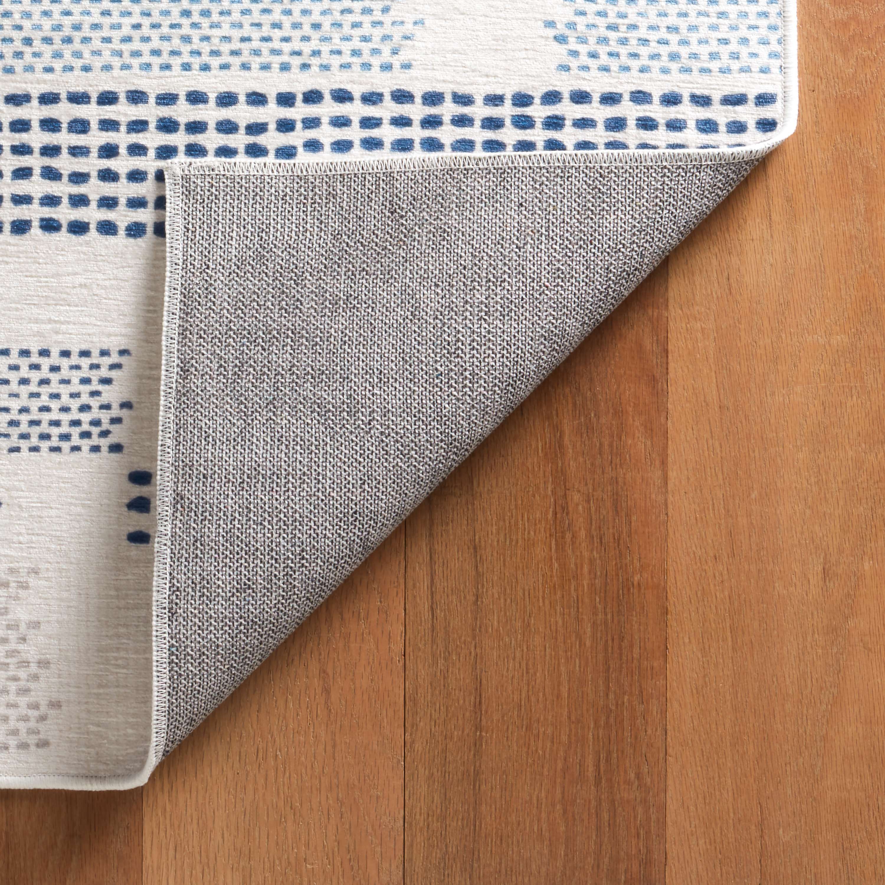 Tread Lightly Navy Machine Washable Rug - Image 2