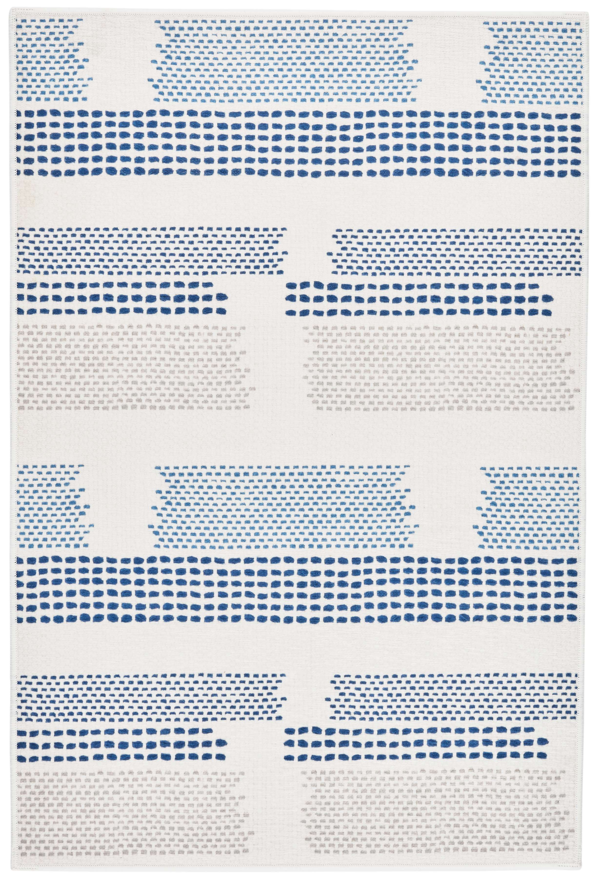 Tread Lightly Navy Machine Washable Rug