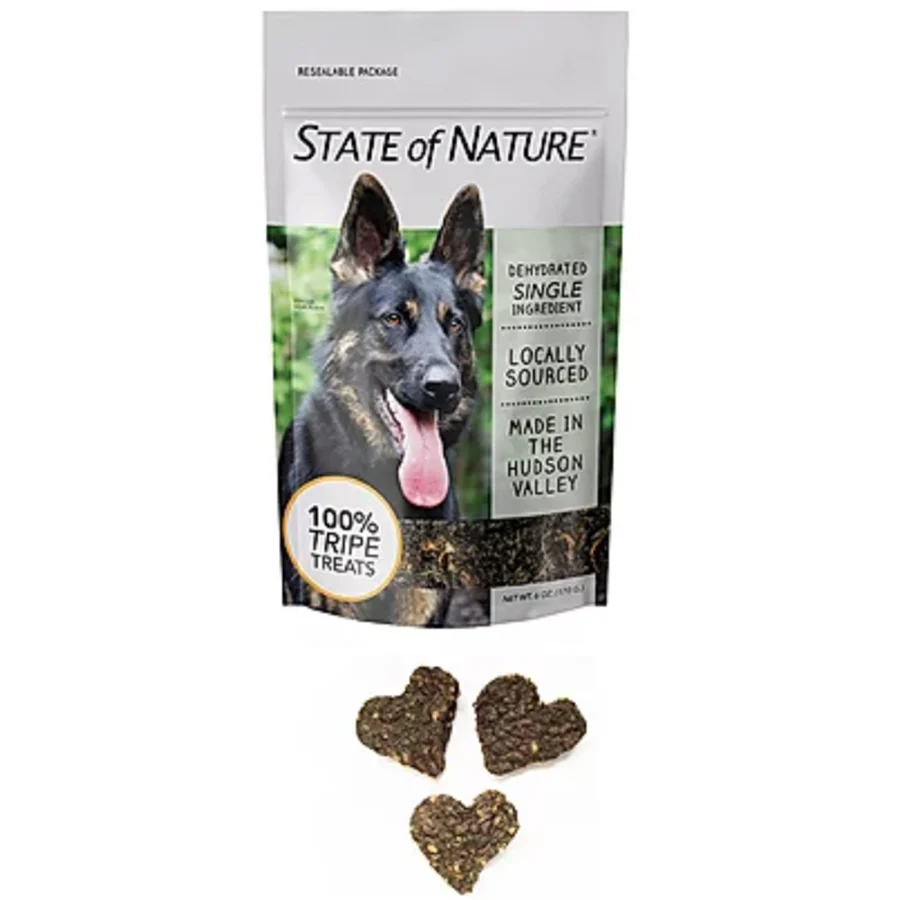 Sirius State of Nature Dehydrated Pure Protein Dog and Cat Treats 6oz Tripe - Image 1