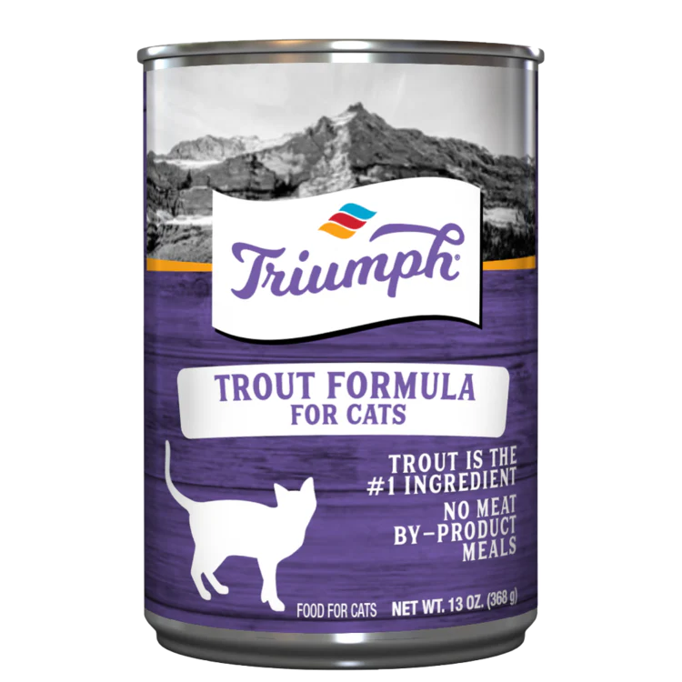 Triumph Trout Formula Cat Food 13oz can - Image 1