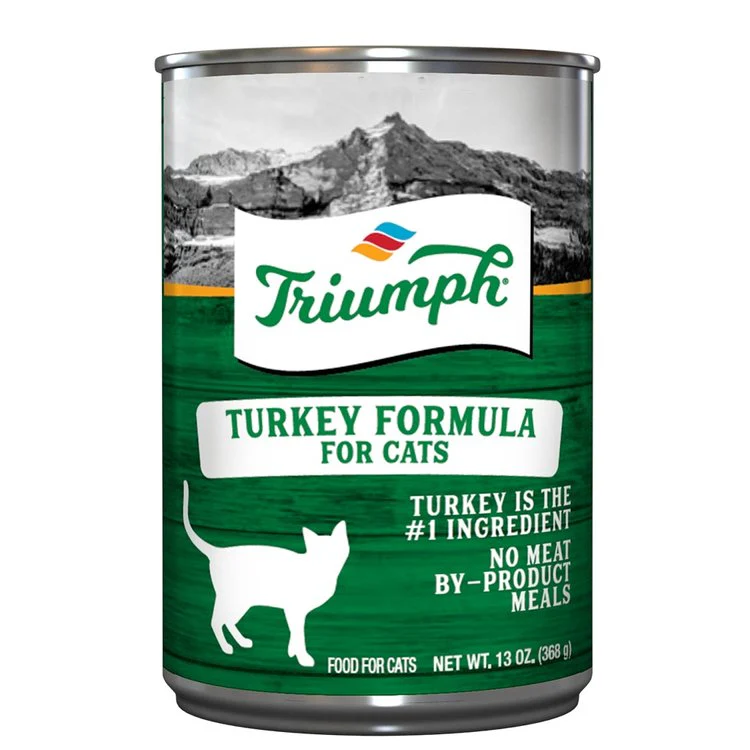 Triumph Turkey Formula Cat Food 13oz Can - Image 1