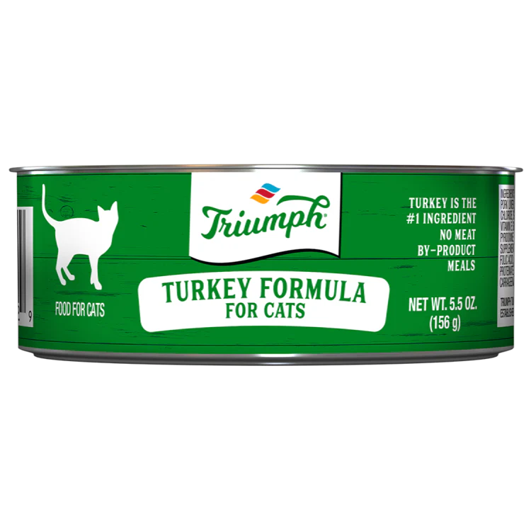 Triumph Turkey Formula Cat Food 5.5oz Can - Image 1