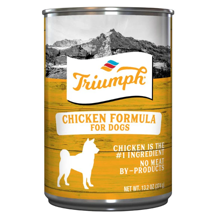 Triumph Chicken Formula Dog Food 13.2oz Can - Image 1