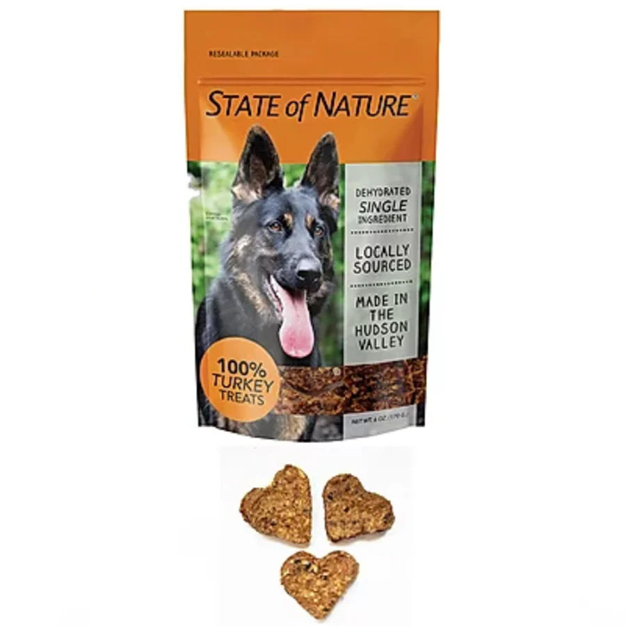 Sirius State of Nature Dehydrated Pure Protein Dog and Cat Treats 6oz Turkey - Image 1