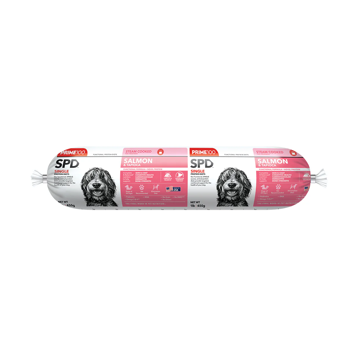 Prime100 SPD Fresh Roll Salmon & Tapioca 1lb - Image 1